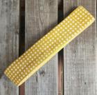 凧人オリジナル綿紬　袢纏帯　一分角通　辛子