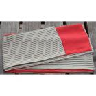 ポリ巻帯　縞(抹茶)　裏朱