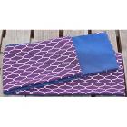 ポリ巻帯　網目(紫地に白網)　裏納戸