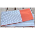 ポリの巻帯　縞(納戸)　裏朱