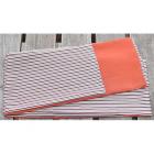 ポリの巻帯　縞(茶)　裏朱