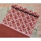 三尺帯　海老茶　大入角文字