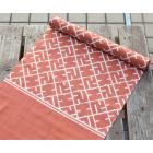 綿綾選 三尺帯　大入角文字　薄紅