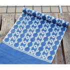 綿綾選　三尺帯　納戸　角繋ぎ