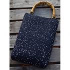 手提げバンブー　久保田　あられ　黒紺