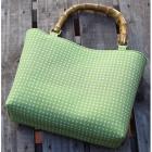 横型手提げバンブー　久保田　一分角通　薄うぐいす色